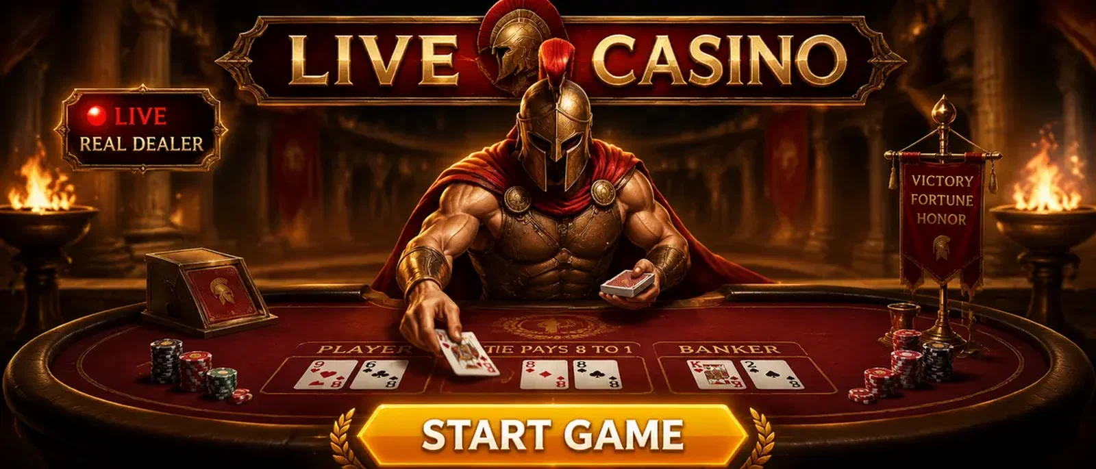 Roman Live Casino - Real Dealers and HD Streaming